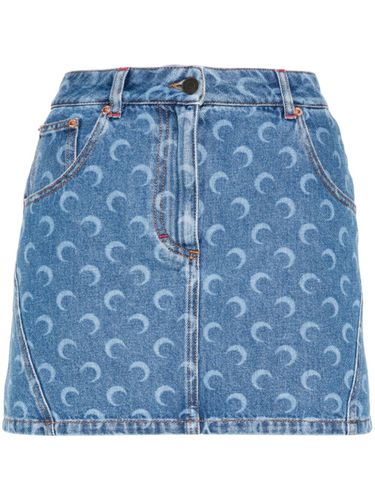 Moon Denim Mini Skirt - Marine Serre - Modalova