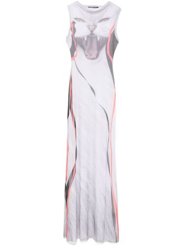 Mesh Printed Long Dress - Ottolinger - Modalova