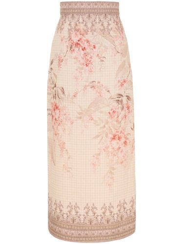 Printed Linen Pencil Skirt - Zimmermann - Modalova