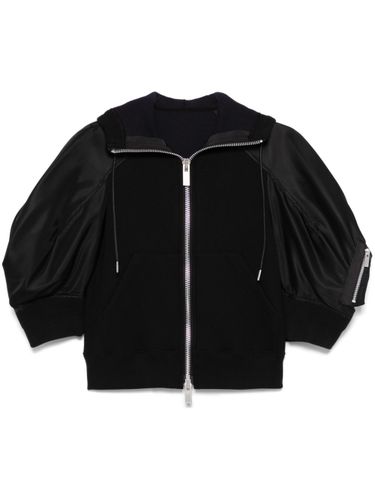 Cotton And Nylon Zipped Hoodie - Sacai - Modalova