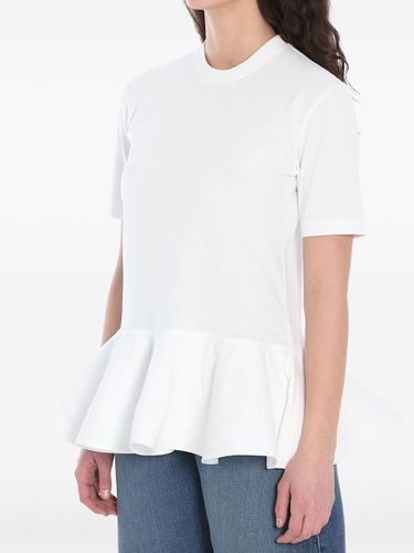 ALAÏA - Cotton Peplum T-shirt - AlaÏa - Modalova