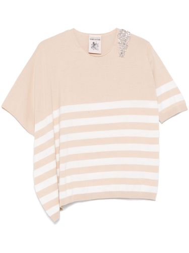 Antoine Striped Cotton Sweater - Semicouture - Modalova