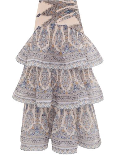 ZIMMERMANN - Printed Long Skirt - Zimmermann - Modalova