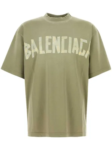 Tape Type Cotton T-shirt - Balenciaga - Modalova