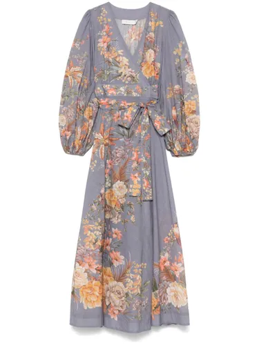 Tallow Printed Cotton Midi Dress - Zimmermann - Modalova