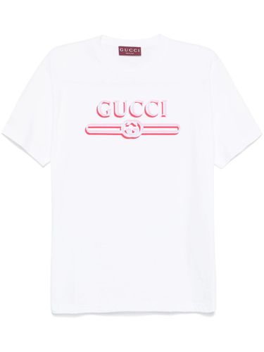 GUCCI - Logo Cotton T-shirt - Gucci - Modalova