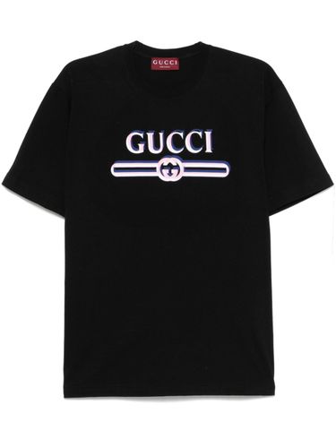 GUCCI - Logo Cotton T-shirt - Gucci - Modalova