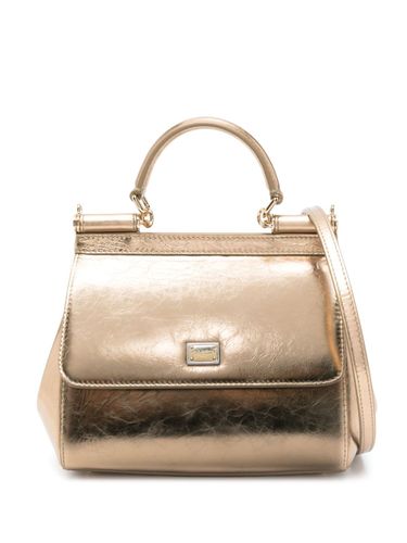 Sicily Medium Leather Handbag - Dolce & Gabbana - Modalova