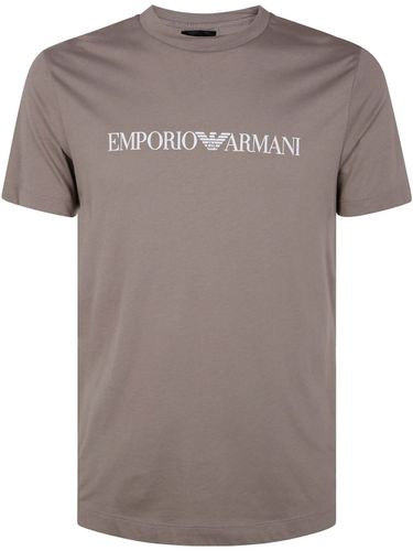 Logo Cotton T-shirt - Emporio Armani - Modalova