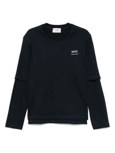 Logo Organic Cotton T-shirt - Ami Paris - Modalova