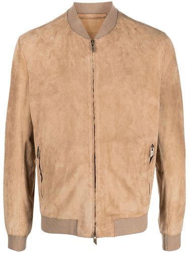 Logo Leather Jacket - Salvatore Santoro - Modalova