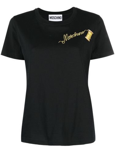 MOSCHINO - Cotton T-shirt With Logo - Moschino - Modalova