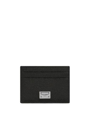 Leather Credit Card Holder - Dolce & Gabbana - Modalova
