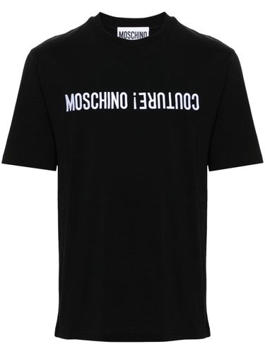 MOSCHINO - Cotton T-shirt With Logo - Moschino - Modalova