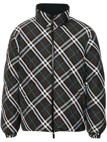 Reversible Check Down Jacket - Burberry - Modalova