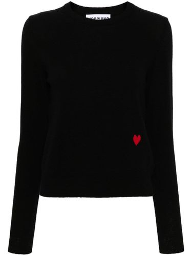 MOSCHINO - Wool Sweater With Logo - Moschino - Modalova