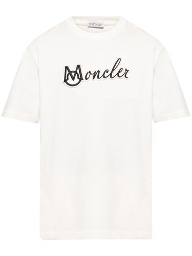 MONCLER - Cotton T-shirt With Logo - Moncler - Modalova