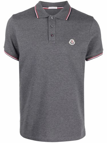 Cotton Polo Shirt With Logo - Moncler - Modalova