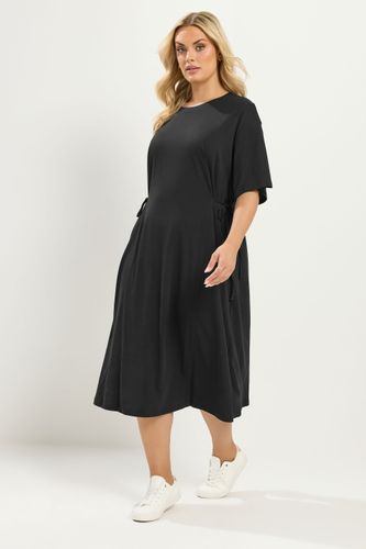 Robe Milongue Noire À Nouer Sur Le Devant Size 62-64 - Yours - Modalova