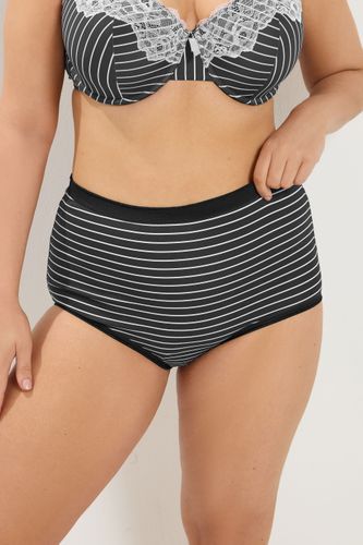 Et Lot De 5 Culottes Couvrantes Noires Et Rose À Rayuressize 42-44 - Yours - Modalova