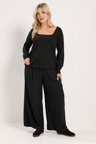 Top Noir Basique À Encolure Carrée Size 42 - Yours - Modalova