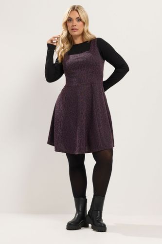 Robe Chasuble Violette À Imprimé Léopard Size 40 - Yours - Modalova