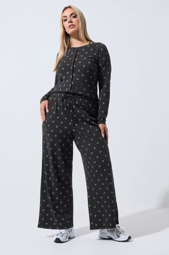 Pantalon Large Noir À Pois Size 50-52 - Limited Collection - Modalova