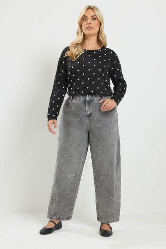 Yours Jean Barrel Gris Size 46 - Yours - Modalova