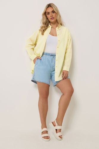 Chemise Texturée Jaune À Rayures Size 46 - Yours - Modalova
