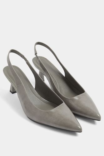 Chaussures Grises À Talons Et Bouts Pointus, Coupe Large Esize 40EEE - Yours - Modalova