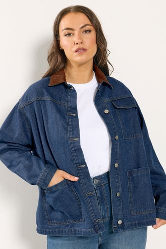 Veste Utilitaire En Jean Bleu À Cordon De Serrage Size 50-52 - Yours - Modalova
