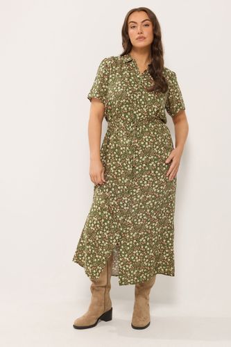 Robechemise Vert Kaki À Petites Fleurs Size 40 - Yours - Modalova