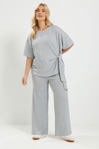Top Gris À Nœud Sur Le Côté Size 50-52 - Yours - Modalova
