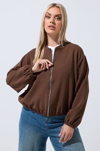 Veste Bomber À Fermeture Éclair Marron Chocolat Size 48 - Limited Collection - Modalova