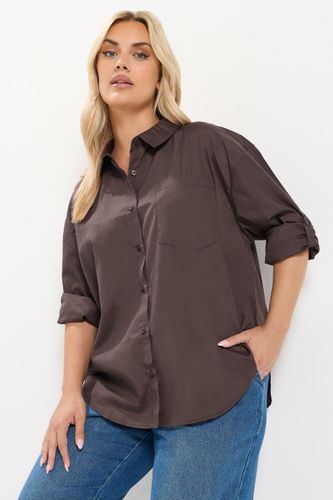 Chemise Marron Chocolat Size 44 - Yours - Modalova