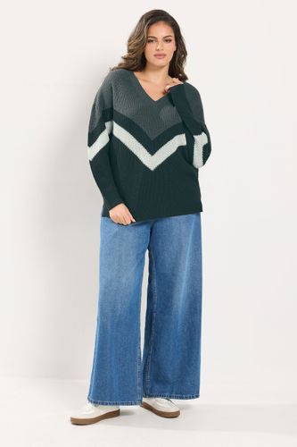 Plus Size Colourblock Jumper Size 62-64 - Yours - Modalova