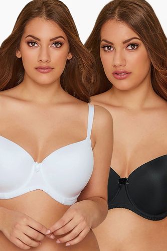 Lot De 2 Soutiensgorge Moulés Noir Et Blanc Size 100J - Yours - Modalova