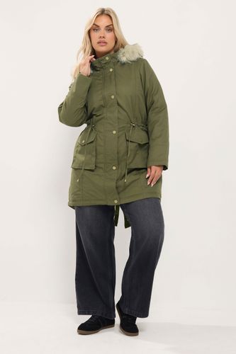 Parka En Fausse Fourrure Vert Kaki Size 46 - Yours - Modalova