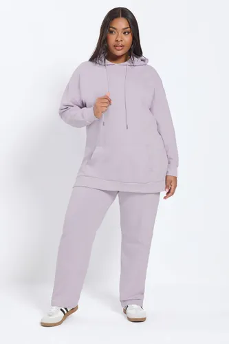 Sweat À Capuche Violet Clair Avec Poche Sur Le Devant Size 50-52 - Yours - Modalova
