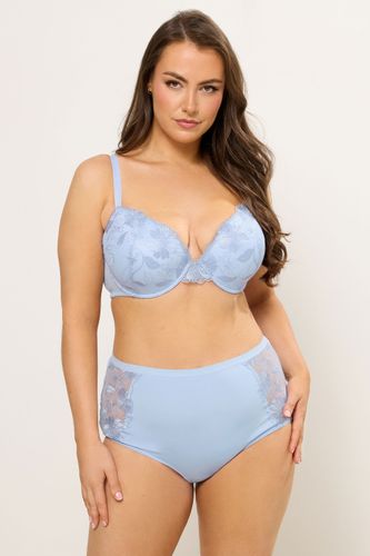 Culottes Couvrantes À Fleurs Brodées Bleu Clair Size 50-52 - Yours - Modalova
