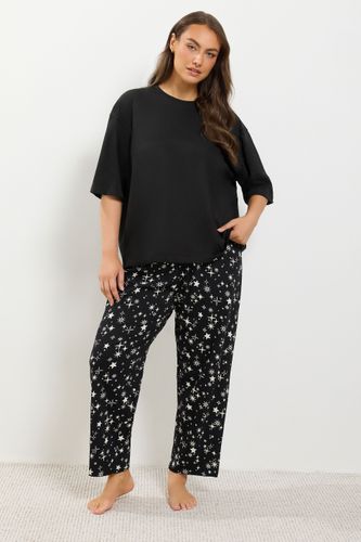 Tshirt De Nuit Noir En Coton Size 46-48 - Yours - Modalova