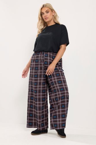 Pantalon Large Bordeaux À Carreaux Size Short > 40 - Yours - Modalova