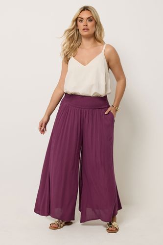 Pantalon Smocké Bordeaux Size 76Cm > 44 - Yours - Modalova