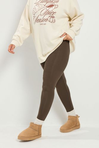 Et Lot De 2 Leggings Stretch Marron Chocolat Et Noirsize Regular > 58-60 - Yours - Modalova