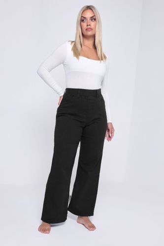 Jegging Noir Coupe Wide Leg Size Short > 46 - Yours - Modalova