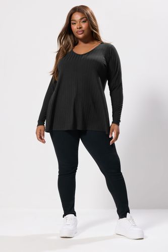 Tshirt Noir Côtelé Size 50-52 - Yours - Modalova