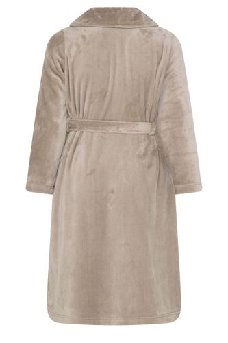 Peignoir Luxe Marron Naturel Size 54-56 - Yours - Modalova