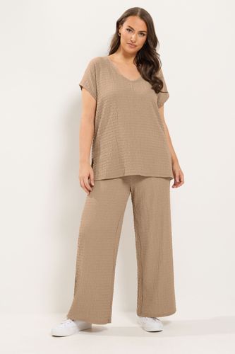 Tshirt D'ensemble Texturé Beige Naturel Size 44 - Yours - Modalova