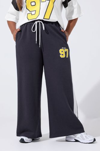 Pantalon De Jogging Large Bleu Marine '97' Varsity Size 46 - Limited Collection - Modalova