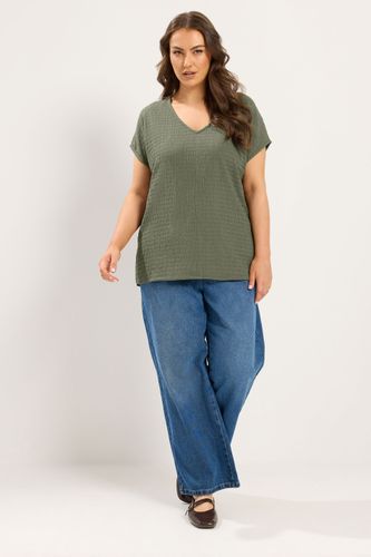 Tshirt D'ensemble Texturé Vert Kaki Size 62-64 - Yours - Modalova